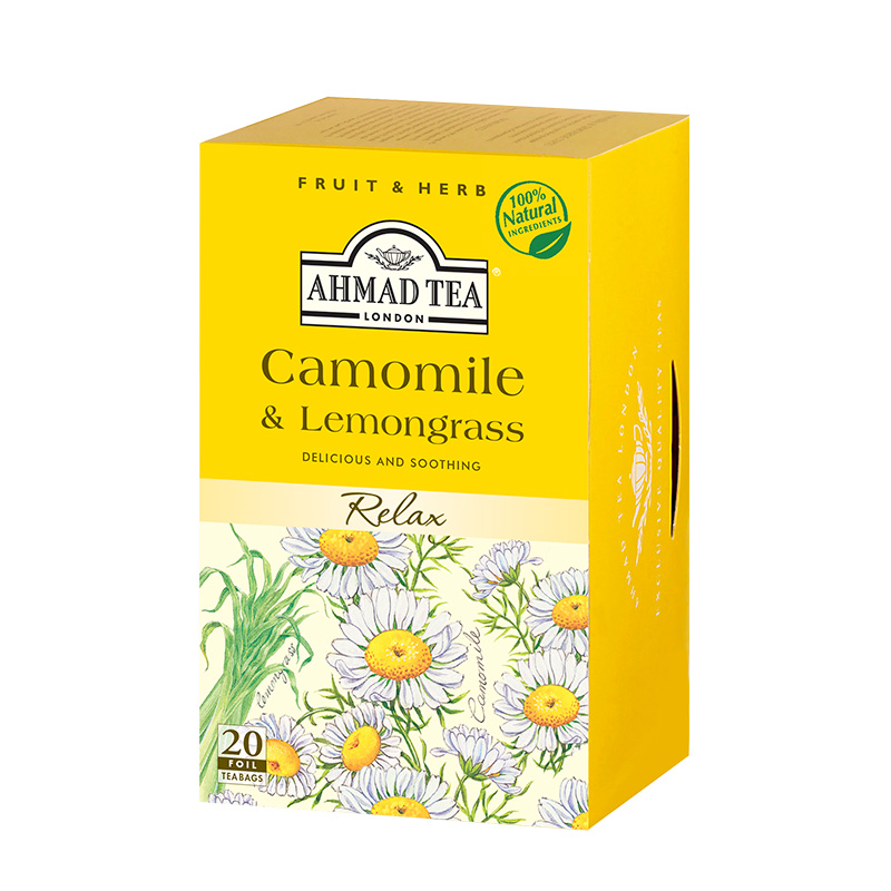 Ahmad Tea London Camomile Lemongrass20 torebek w kopertach aluminiowych