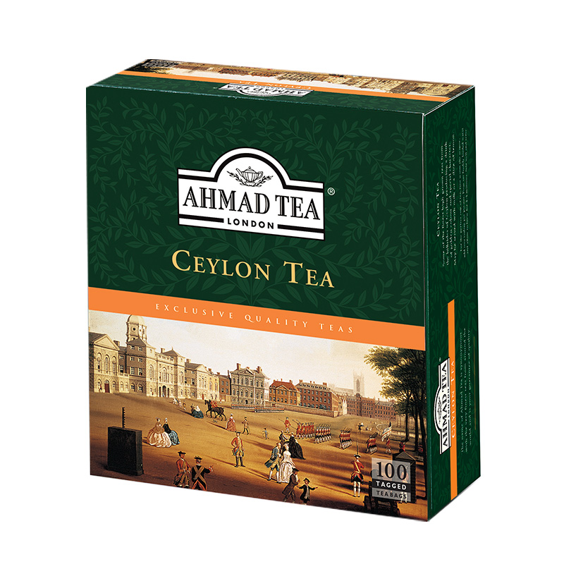 Ahmad Tea London Ceylon Tea100 torebek z zawieszką
