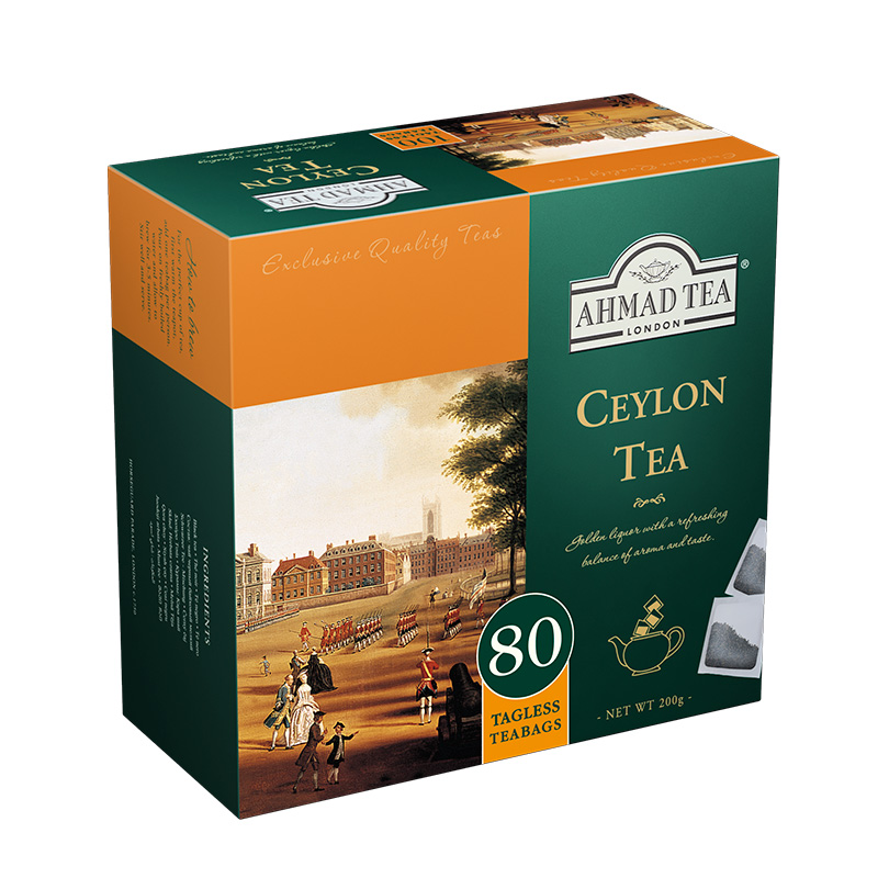 Ahmad Tea London Ceylon Tea80 torebek bez zawieszki