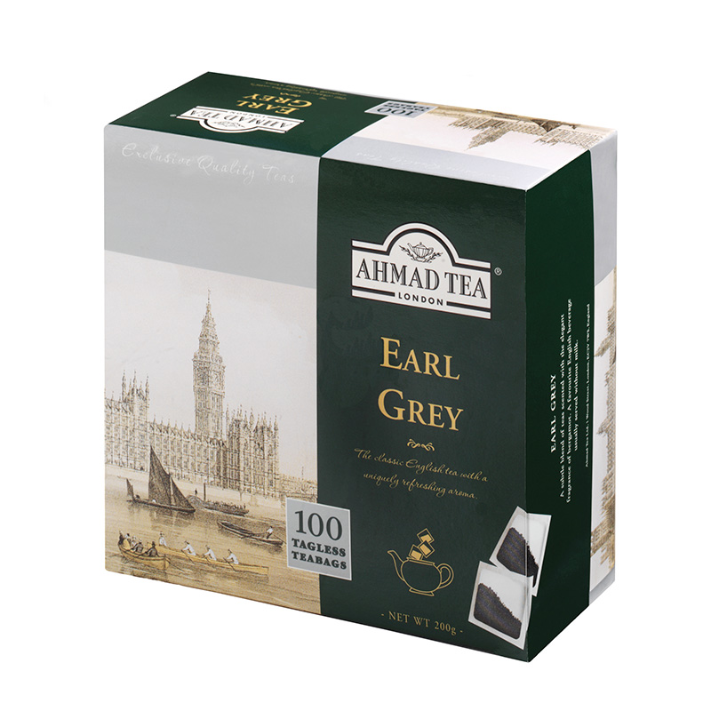 Ahmad Tea London Earl Grey Tea100 torebek bez zawieszki