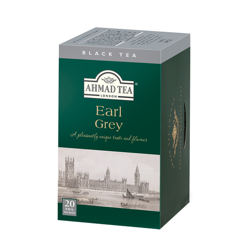 Ahmad Tea London Earl Grey Tea20 torebek w kopertach aluminiowych