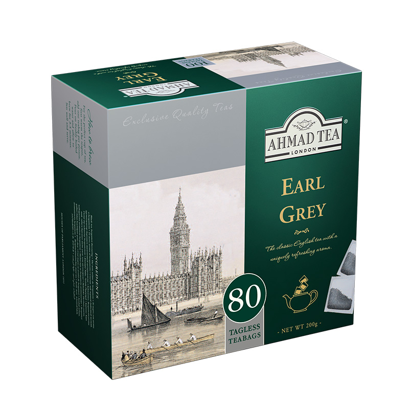 Ahmad Tea London Earl Grey Tea80 torebek bez zawieszki