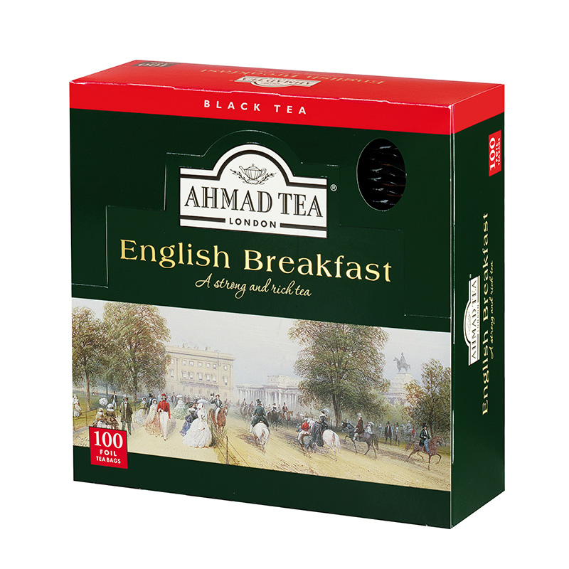 Ahmad Tea London English Breakfast100 torebek w kopertach aluminiowych