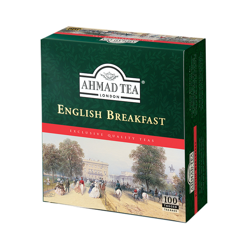 Ahmad Tea London English Breakfast100 torebek z zawieszką