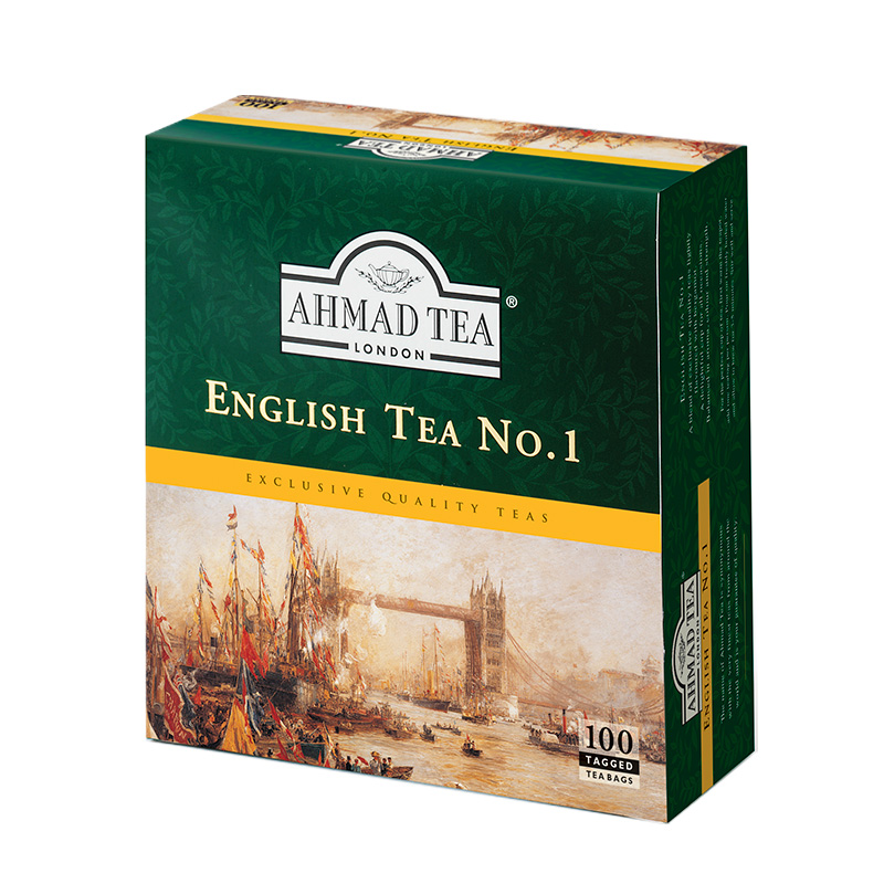 Ahmad Tea London English Tea No.1100 torebek z zawieszką