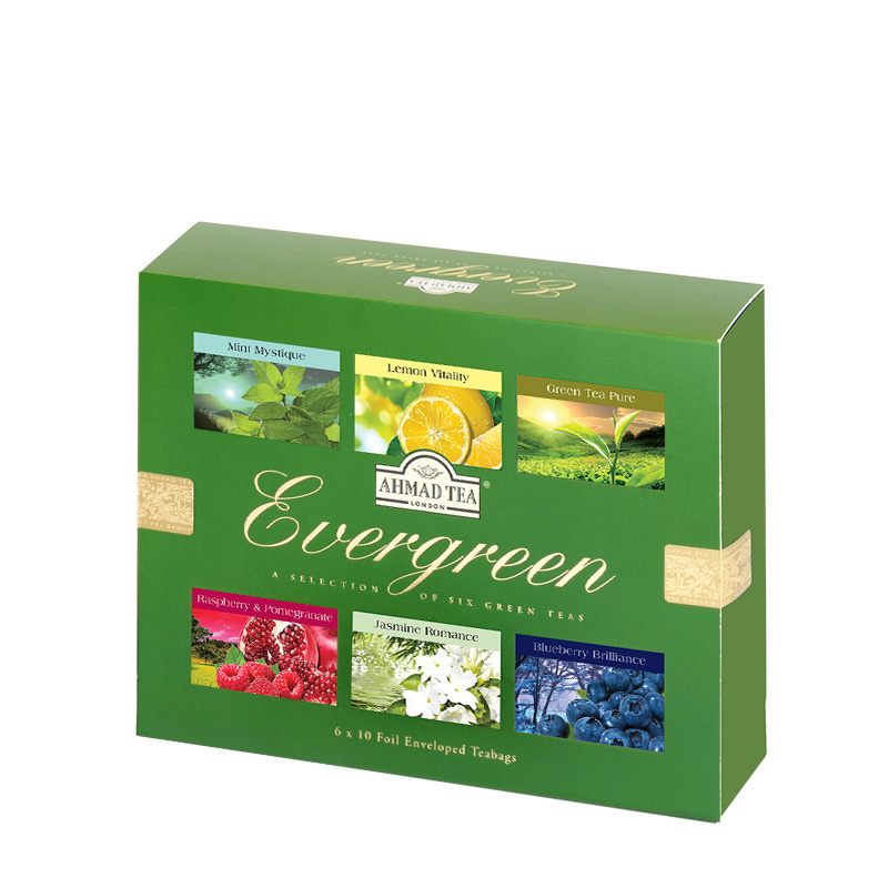 Ahmad Tea London Evergreen (Kartonik)6 x 10 torebek w kopertach aluminiowych