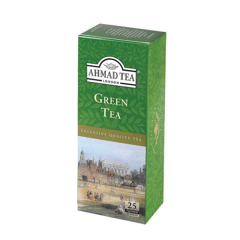 Ahmad Tea London Green Tea25 torebek z zawieszką