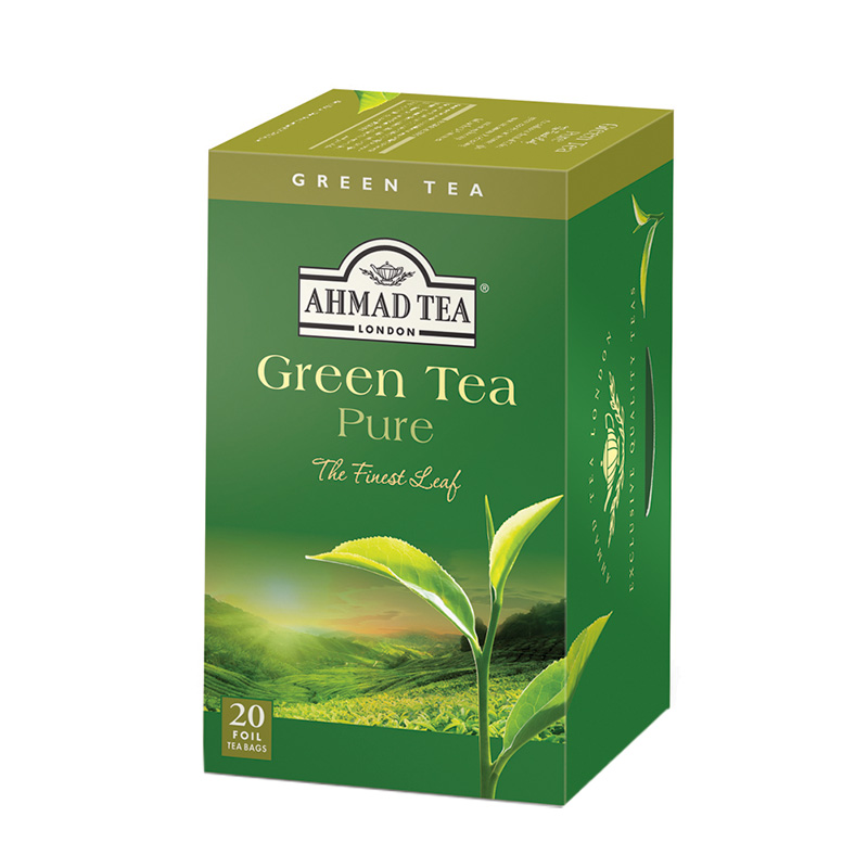 Ahmad Tea London Green Tea Pure20 torebek w kopertach aluminiowych