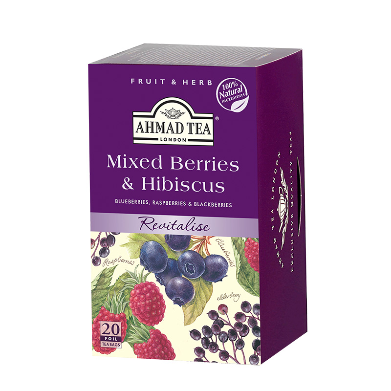 Ahmad Tea London Mixed Berries Hibiscus20 torebek w kopertach aluminiowych