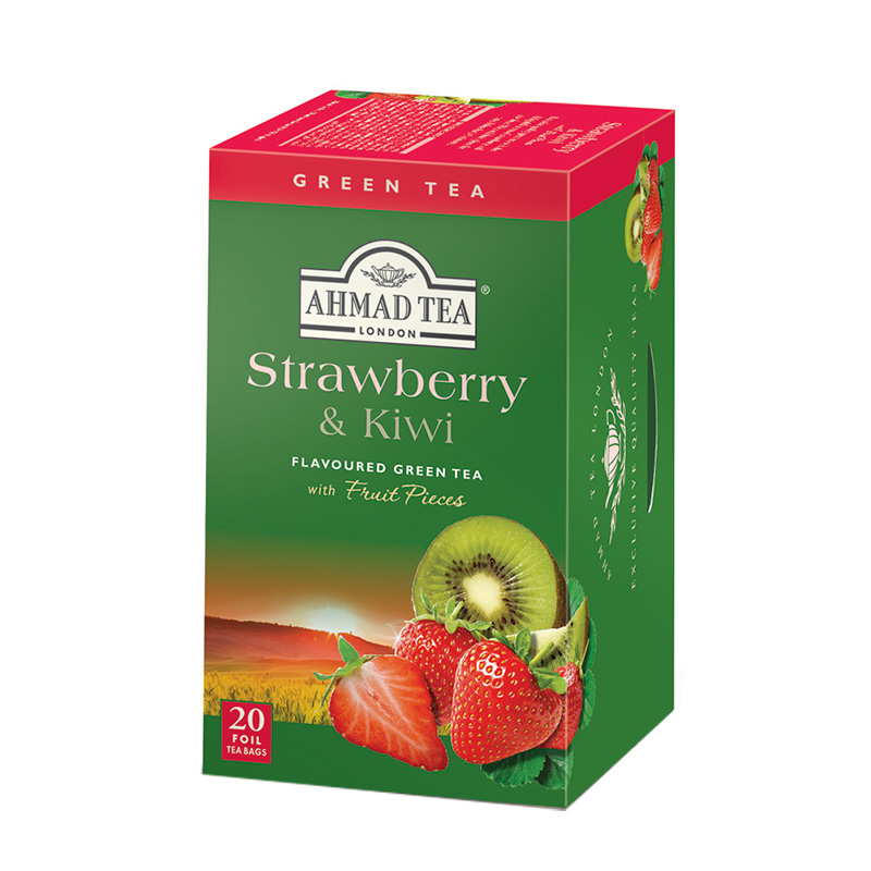 Ahmad Tea London Strawberry Kiwi20 torebek w kopertach aluminiowych